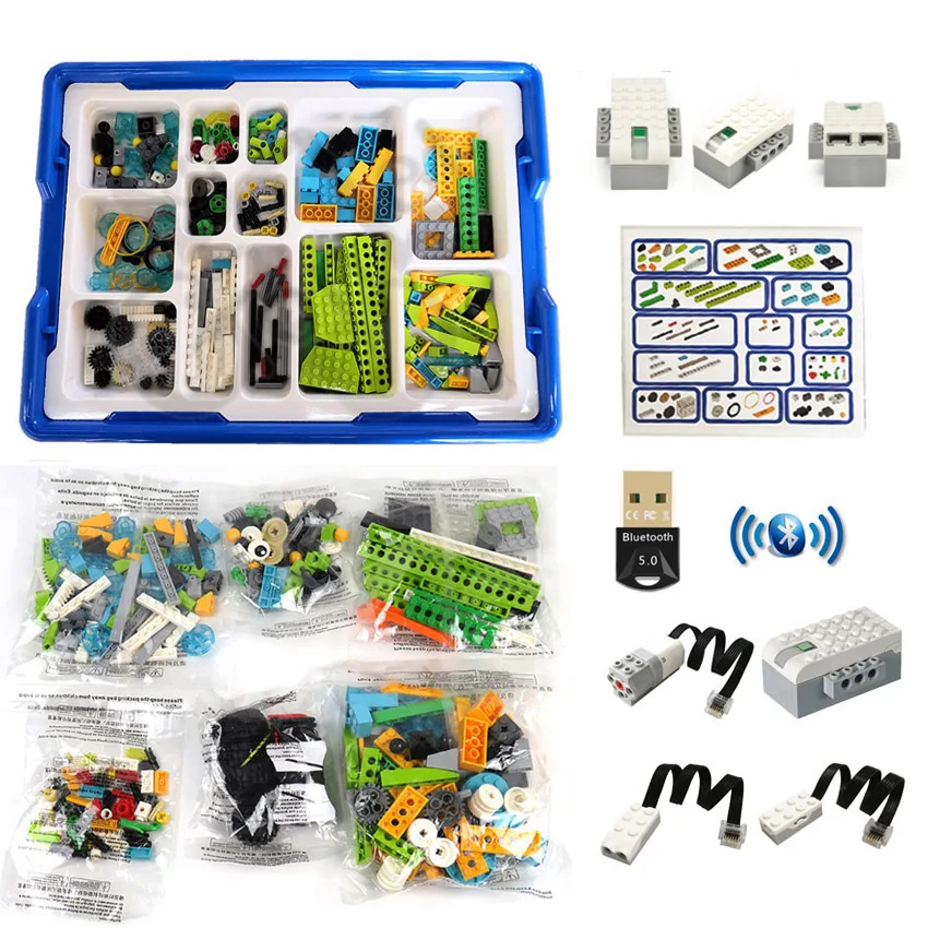 Nuove Parti Tecniche Wedo Core Set Steam Education Robotics Construction Compatibile Con 45300 Wedo 3.0 Building Blocks Giocattoli Fai Da Te
