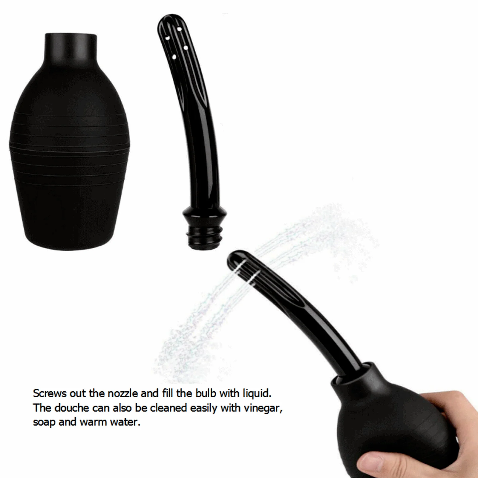 Intimate Goods Enema Cleaning Container Masturbator Anal Shower Vagina Cleaner Douche Anal Cleaner for Men Women Enema Bulb 4