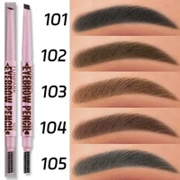 Crayon à sourcils 2 en 1, cosmétiques professionnels, maquillage pour femmes, 5 couleurs, brosse de tatouage de sourcils étanche, stylo à sourcils longue durée 3