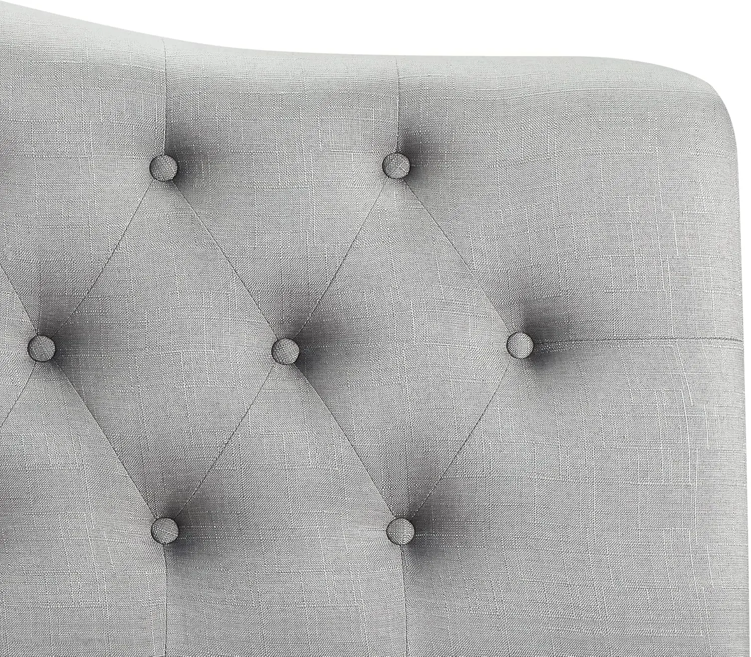 Darax Linen Upholstered Headboard-Modern-Adjustable Height-Button Tufting, Queen, Gary