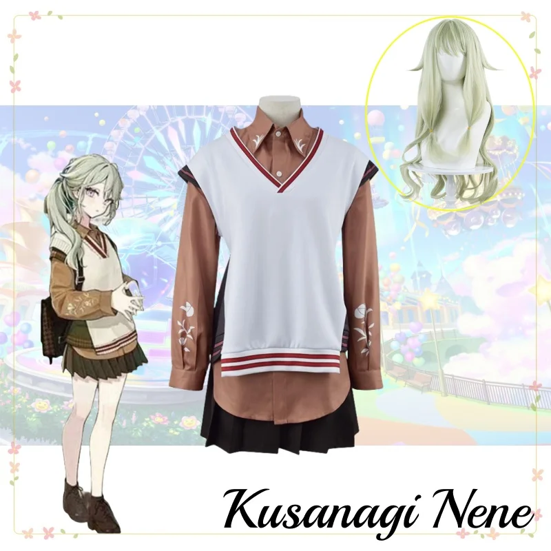 

Kusanagi Nene Project Sekai Colorful Stage Cosplay Wonderlands Showtime Cosplay Costume Clothes Wig Uniform Cosplay Stage