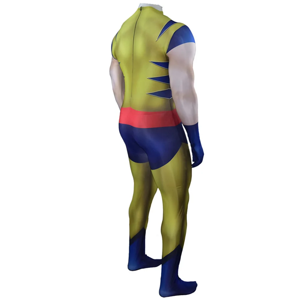 Marvel-Inspired Wolverine Spandex Bodysuit Cosplay Costume for Adults and Kids
