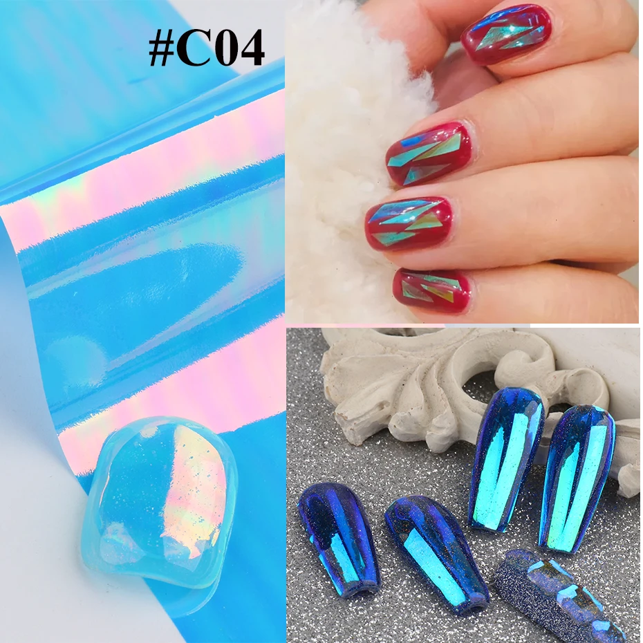 Vetro Frantumato Blu - 300g In 3 Tonalit&agrave; Per Resin Art, Nail Art E Decorazioni Fai Da Te