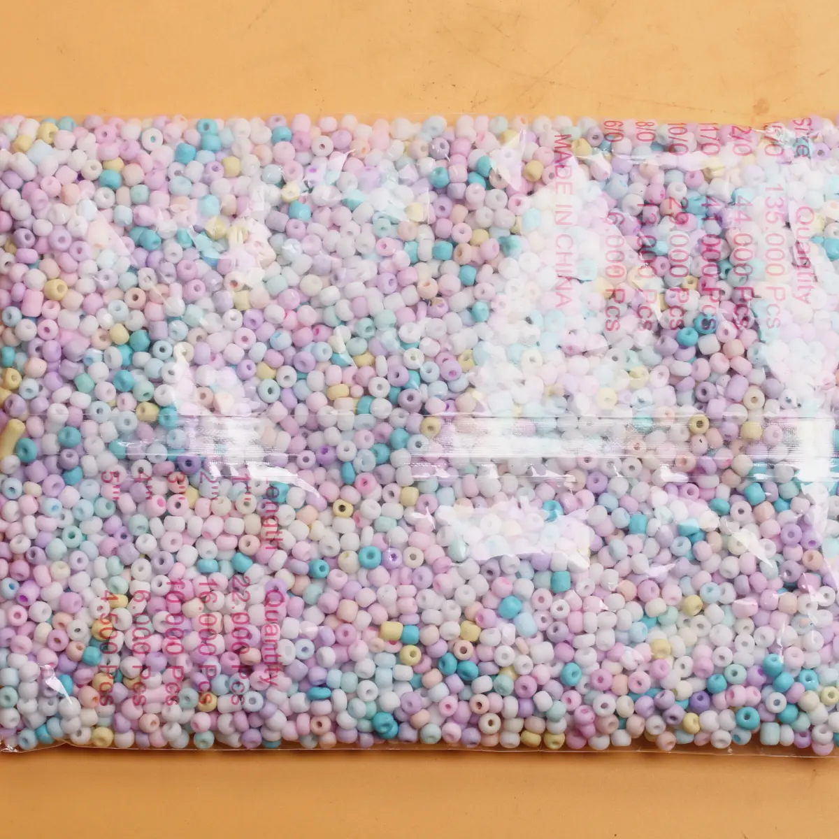 450g/pack Cream Series 2mm/3mm/4mm Glass Loose Seed Beads Jewellery Making Pendant DIY Necklace Bracelet Keychain Accessories