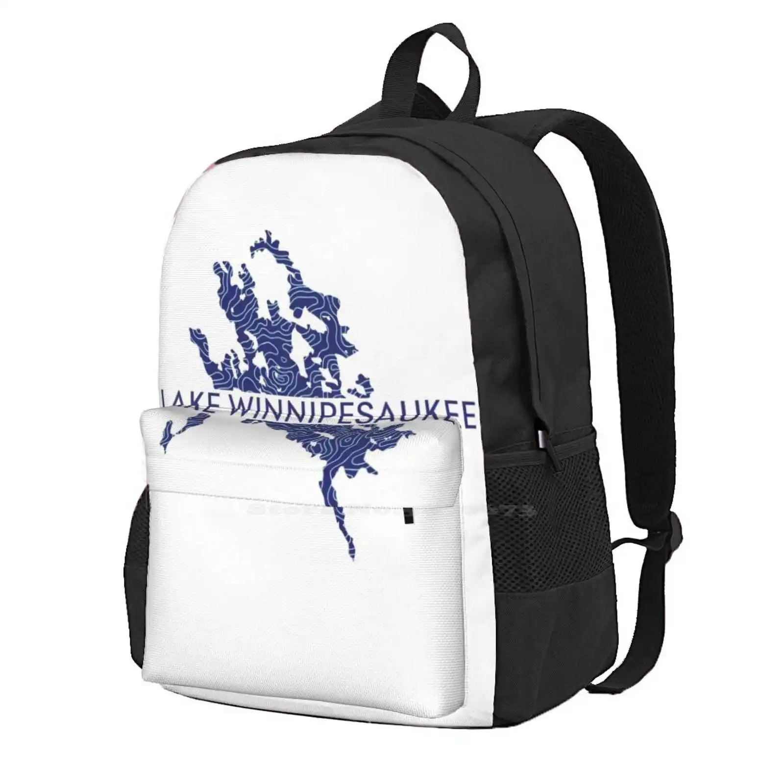 

Рюкзак для студентов с 3D-принтом озера лимянского, дизайнерская сумка Meredith Wolfeboro Bay Boat Nh 603, пляжная одежда Laconia с изображением Великих озер