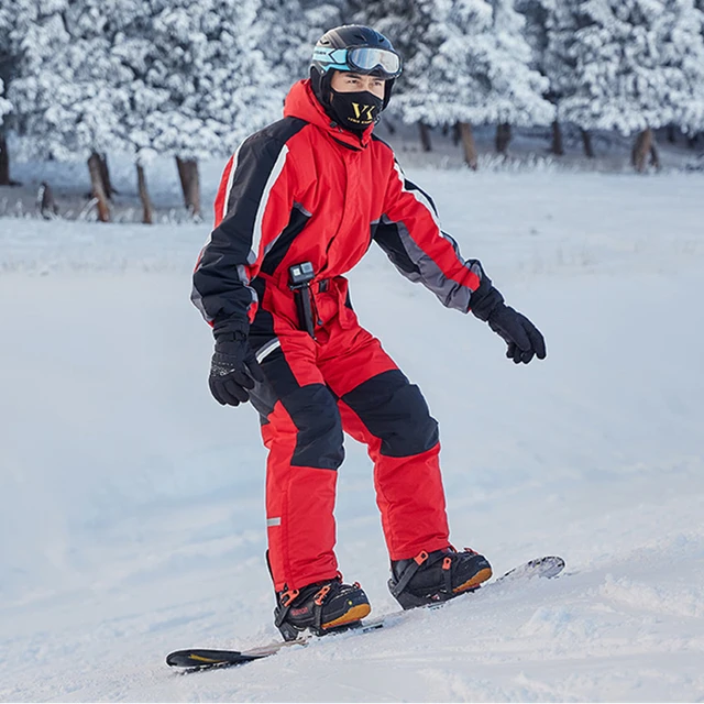 Tuta da sci da uomo monopezzo con cappuccio Sport inverno tuta da sci da  donna tuta da Snowboard da uomo in pile tute da montagna impermeabili calde  - AliExpress