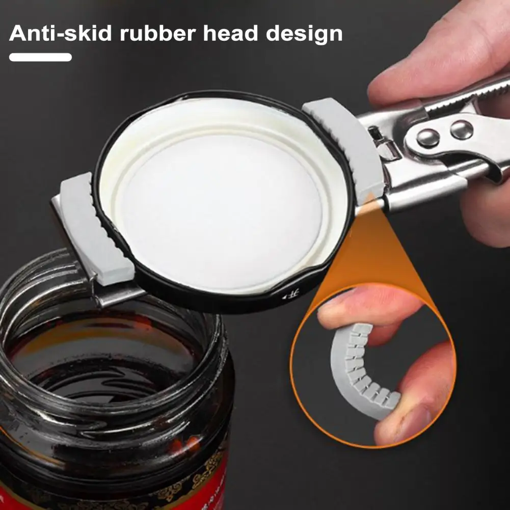 Jar Bottle Opener Adjustable Stainless Steel Easy Lid Gripping And Can  Opening Rust-Resistant Kitchen Accessory - AliExpress