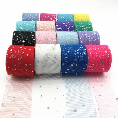 

25 Yards Organza Tulle Roll Wedding Decoration TUTU Baby Shower 5 Cm Tulle Roll Party and Events Engagement Decor