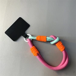 Korean Mobile Phone Cute Knot Portable Anti - loss Hand Bracelet Chain - Colorful Rope (D)