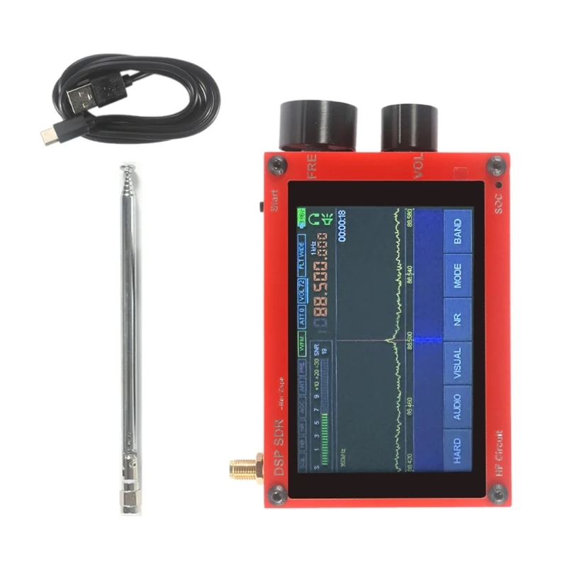 

Malachite Receiver 50KHz 2000MHz, 3.5'' LCD, Aluminum Body Full Frequency HXBE