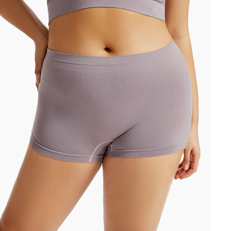 Safety Shorts Women Shorts Underwear Large Size Women Safety Short Pants Seamless Mid Waist Underwear Breathable Sports Boyshorts Under Skirt Dress Safety Panties