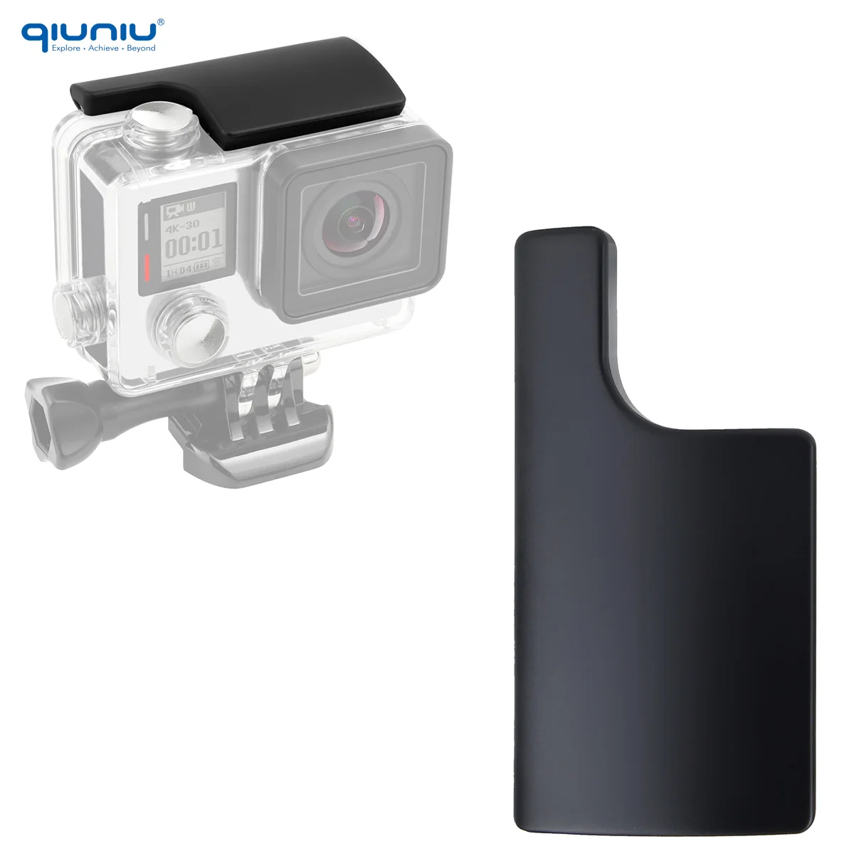 QIUNIU Go Pro Hero 3 + 4 용 플라스틱 스냅 래치 교체 액세서리, 방수 하우징 케이스 잠금 버클