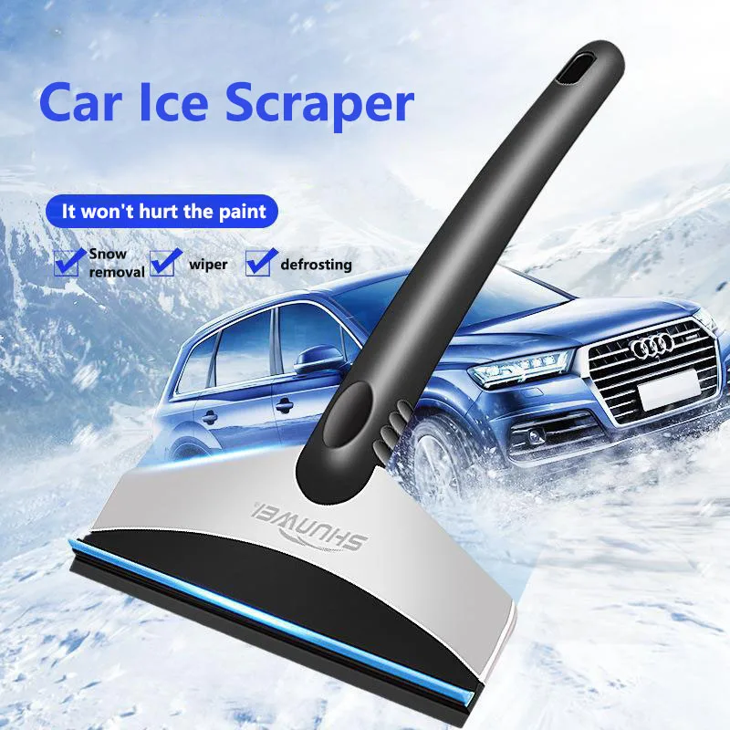 Car Ice Scraper Snow Brush Shovel  Windshield Ice Breaker Quick Clean Glass Brush Snow Remover Auto Window Winter Accessories