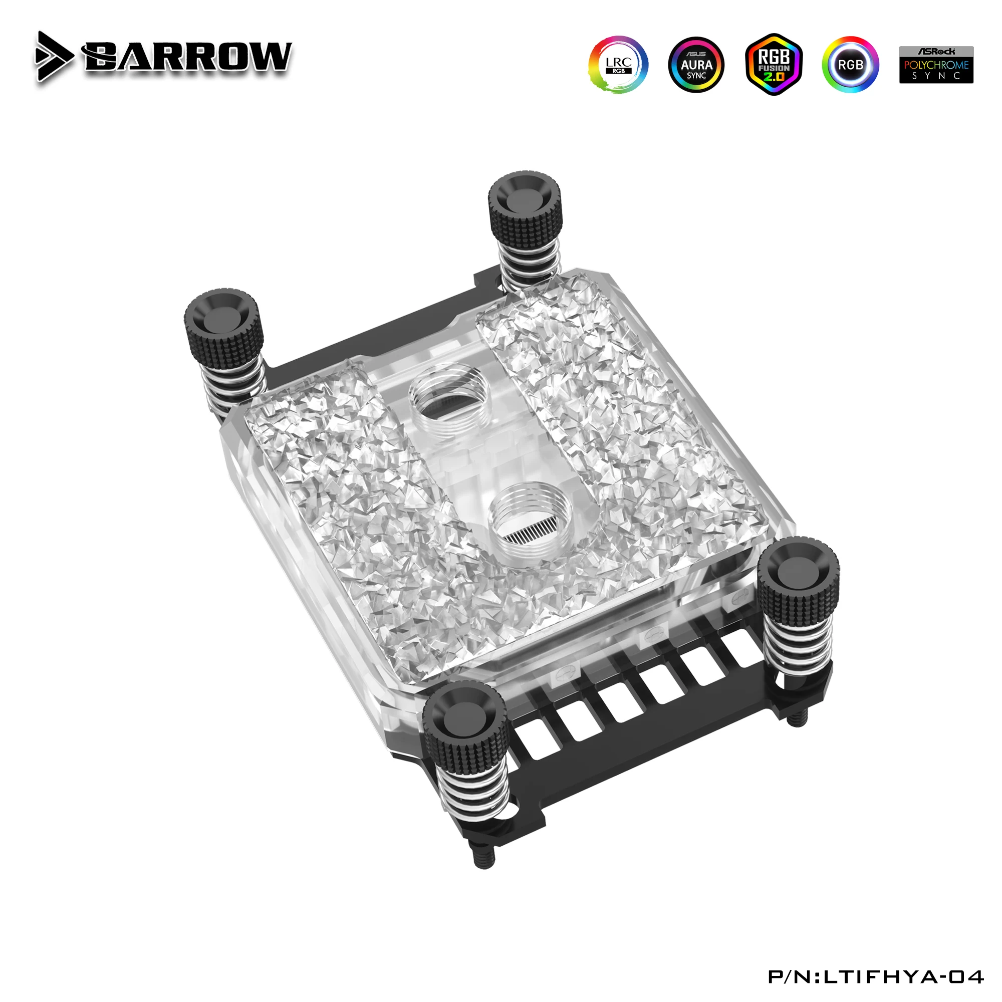 Barrow Intel Cpu Uso Bloco de Água para Intel Lga115x 1150 X99 299 1200 1700 Amd Am3 Am4 Acrílico Cobre Completo 5v Ltifh04i Ltifha-04