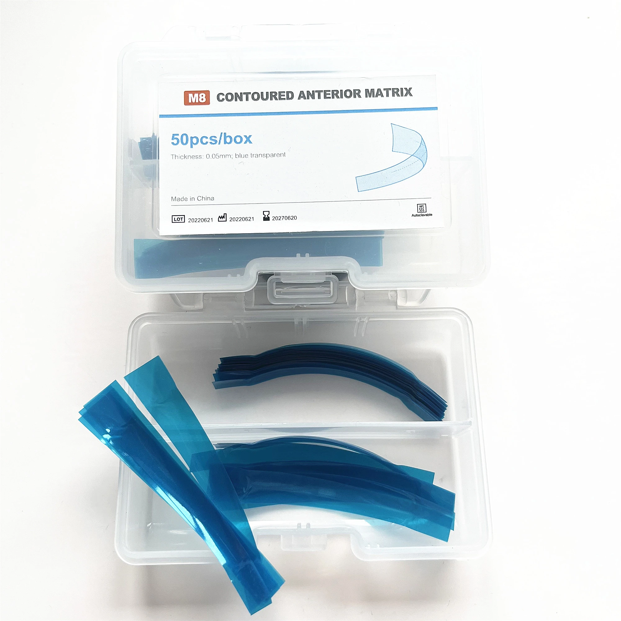 2box Dental Blue Strip Anterior Restoration Matrix Composite Resin