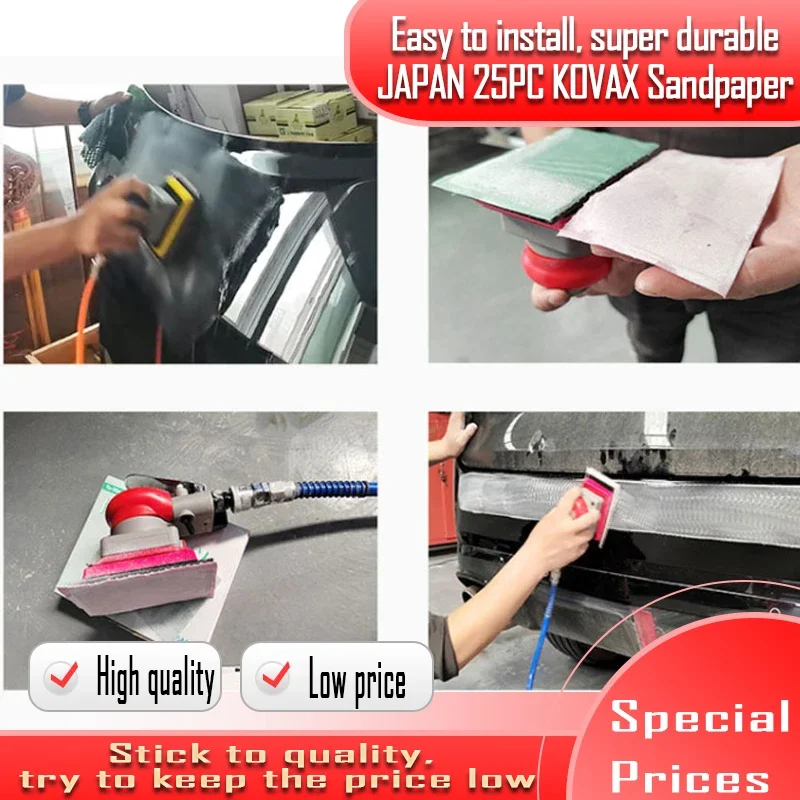 SuperAssilex JAPAN KOVAX Rectangular Dry Polishing Sandpaper Super Fine Lacquer Abrasive Automotive Hardware Car 5