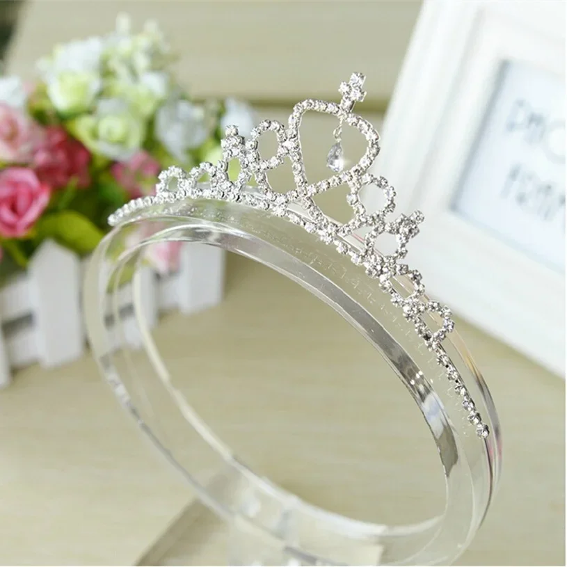 Elsa Princess Crown Accessories for Girls Bridal Crown Crystal Diamond Hoop Hair Headwear Kids Birthday Party Hairband Sets hair accessories hair headband accessories