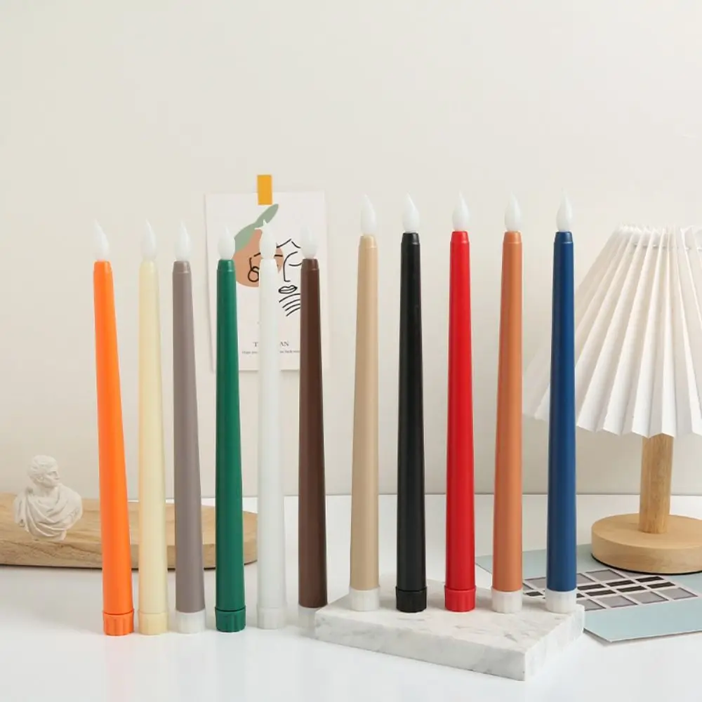 Homemory Candele a LED con telecomando, Candele Natale, Candele da tavola senza fiamma, con funzionamento a batteria, vera cera, stoppino 3D, 6 pezzi, caldo, per decorazioni natalizie