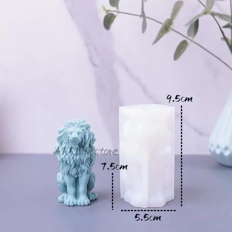 石鹸 石膏 レジン キャンドル シリコンモールドセット 動物 植物等 33個入り ライオンキングシリコンキャンドルモールド,3Dライオンの動物石鹸,石膏