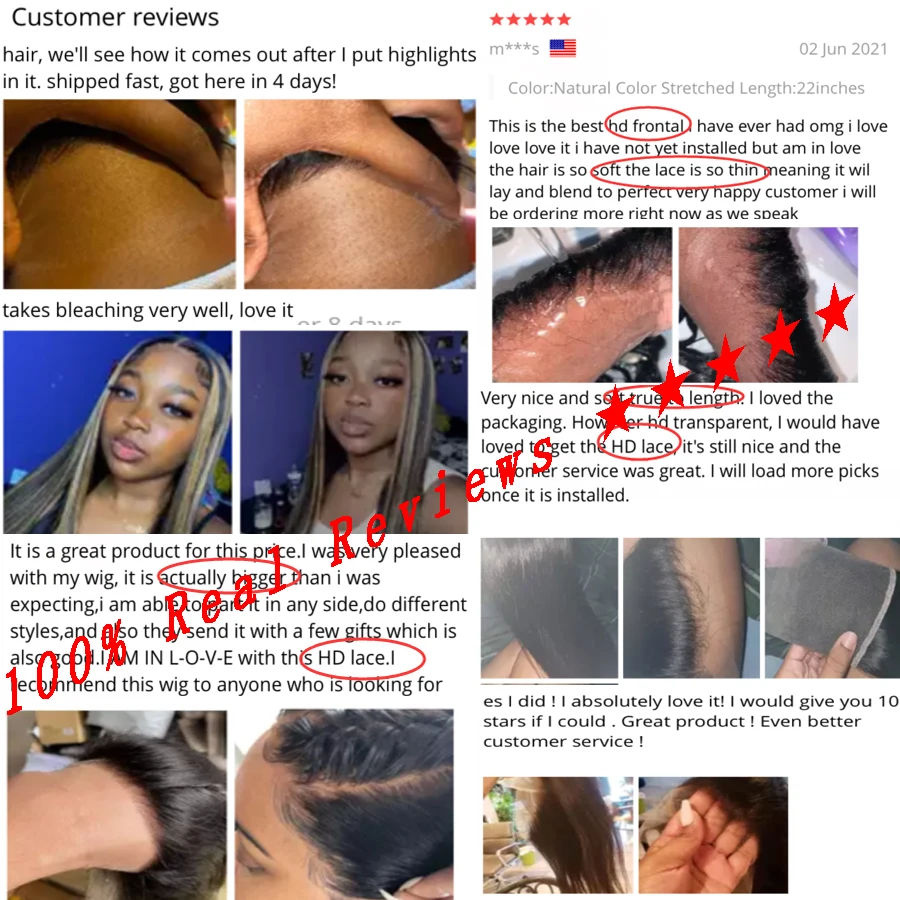 Eva Hair 2x6/13x4 HD Lace Frontal Closure 4x4/5x5 HD Lace Closure Straight Frontals Only Human Hair Closures Pre Plucked human hair closure human hair lace product human hair frontal