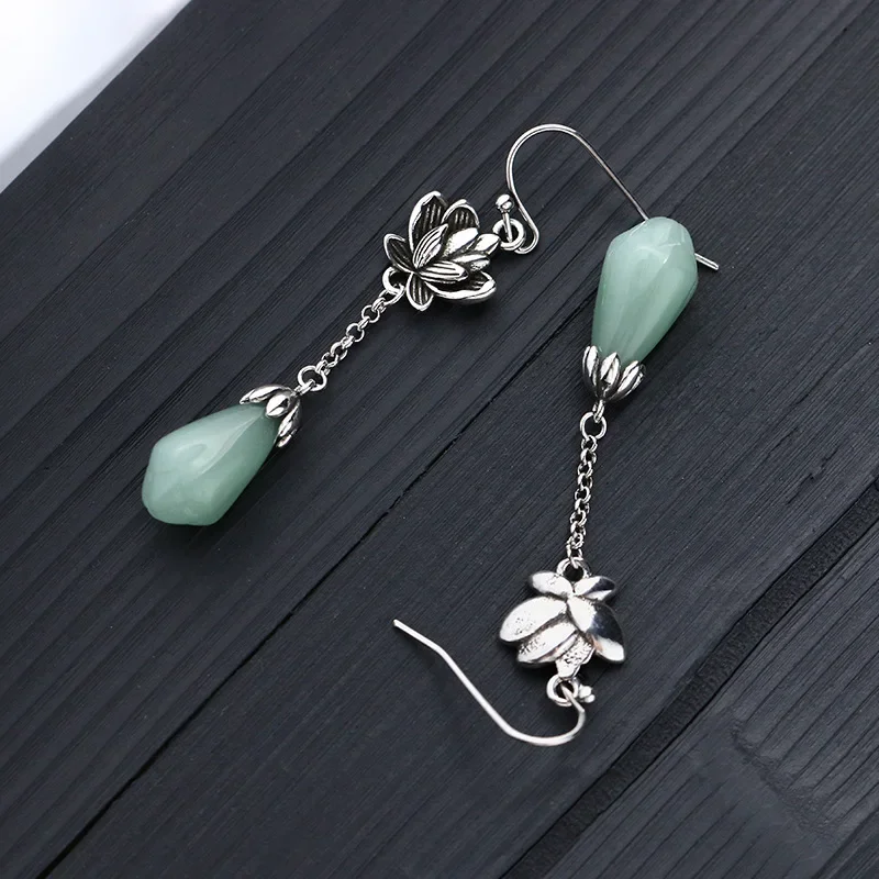 Orecchini turchesi da donna in argento Sterling 925 boho goccia