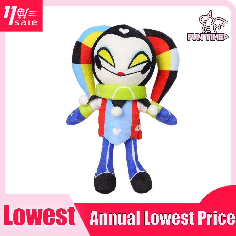 

30cm Helluva Boss Exes And Oohs Anime Figure Kawaii Cute Fizzarolli Clown Plush Toys Stuffed Doll Christmas Gifts Kids Toys