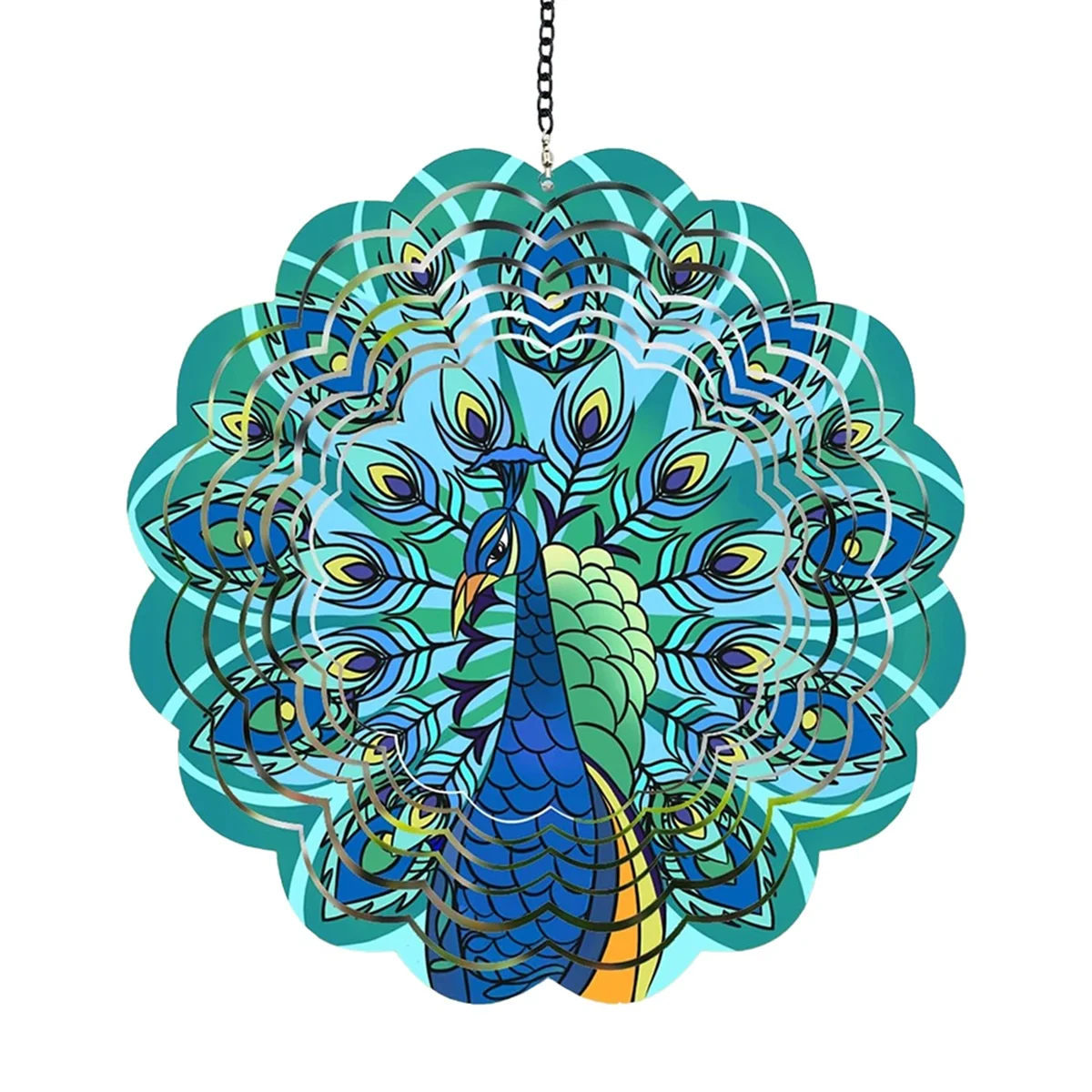 

Peacocks Metal Wind Spinners - Gifts for Women Mom Grandma Wife, Hanging Wind Spinner for Outdoor & Indoor Decorations