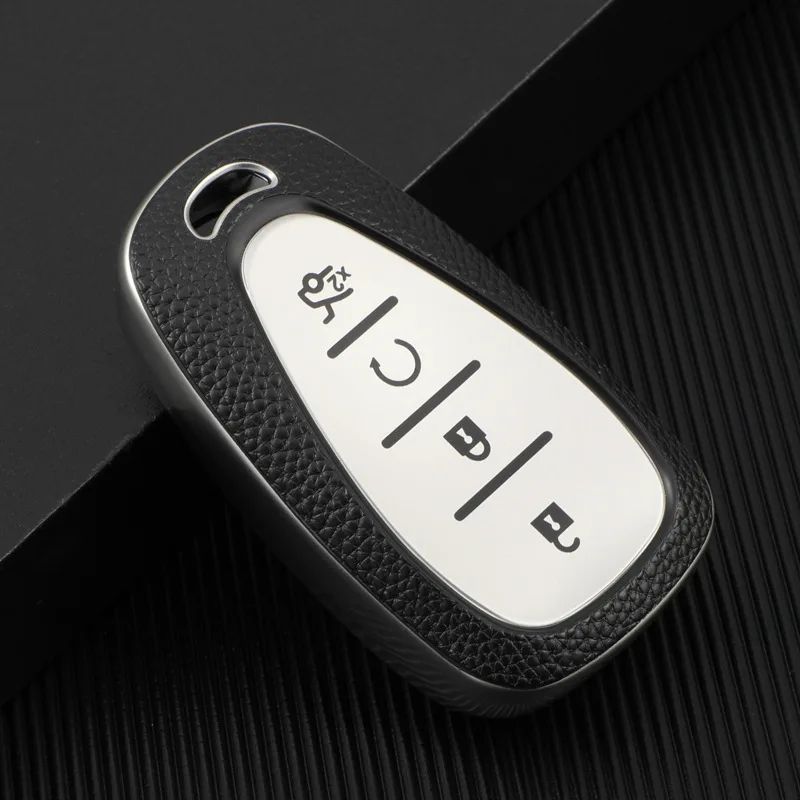 

TPU Leather Car Remote Key Case Cover For Chevrolet Chevy Camaro Cruze Malibu XL Sonic Volt Tracker Spark Bolt Trax Equinox