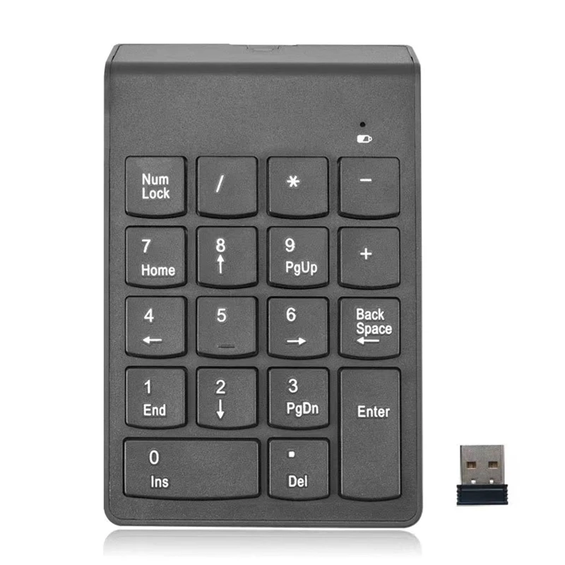 

18 Keys Numpad 2.4G Wireless Numeric Keyboard Mini Keypad Mechanical Feel 18-key Financial Accounting Keyboard Universal