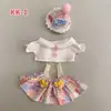 20cm Plush Doll'S Clothes Outfit Accessories For Korea Kpop Exo Labubu Idol Dolls Lolita set cute little princess skirt Clothing 5
