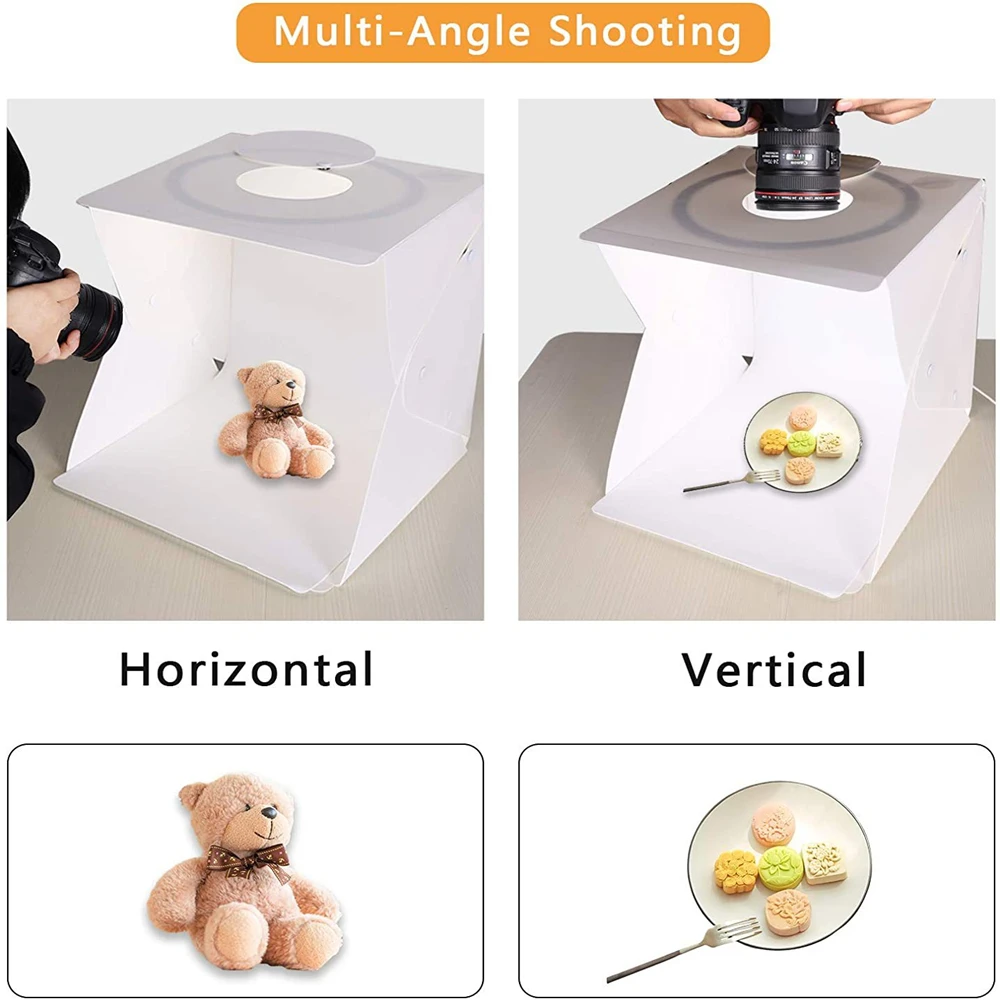 40*30cm Photo Studio Light Box Ring LED Photography Lightbox Photo Studio Shooting Tent Box Kit 6 Color Backdrop led photo lighting photo studio box photo studio light tent ring light