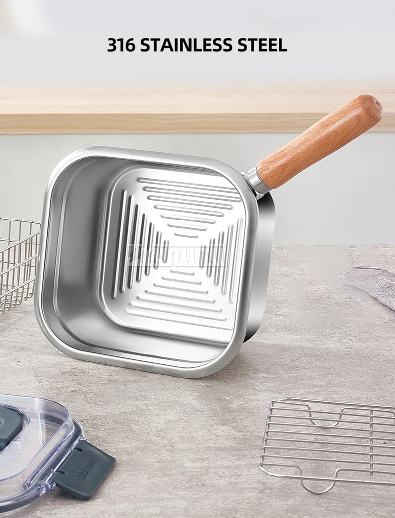 Description Picture 3 of itemGas Electric Frying Cooking Pot Stainless Steel Fryer Pan Outdoor Portable Preservation Box 2500ML Deep Fryer Steamer