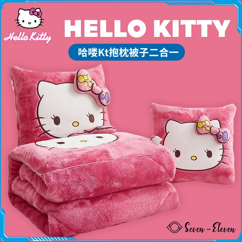 

Disney Stitch Throw Pillow Blankets Two In One Anime Kawaii Stuffed Pillow Hellokitty Blanket Living Children'S Toys Girl