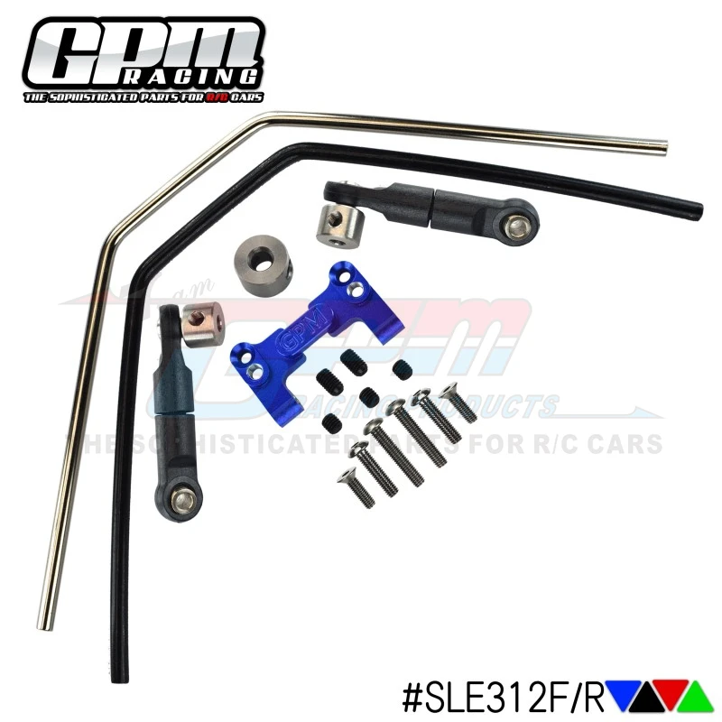 

TRAX 1/8 4WD SLEDGE 7075-T6 Aluminium alloy front and rear universal anti-roll bar