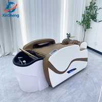 XinSheng professionnel électrique lit de Massage tête SPA Salon Table de Massage lavage des cheveux Fumigation lits Salon de coiffure meubles intelligents 5