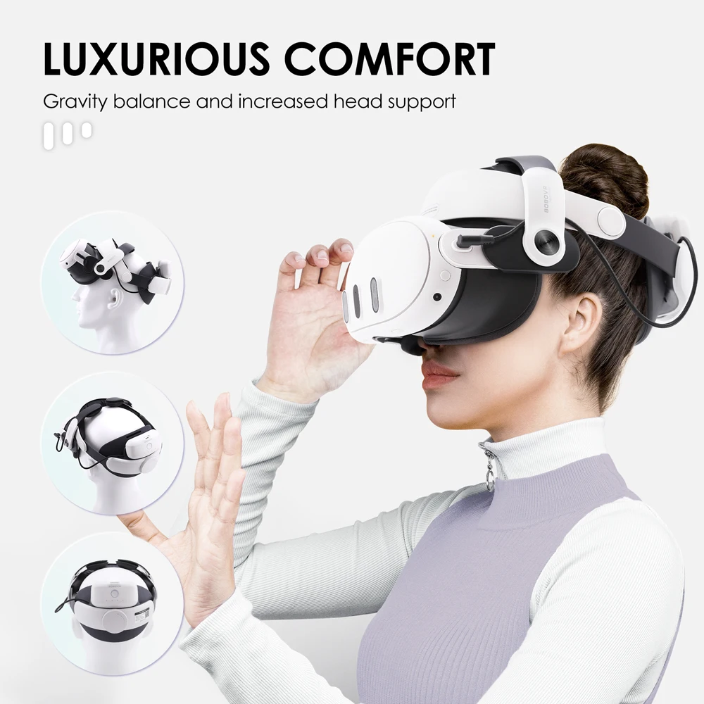 BOBOVR M3 Pro メタクエスト3 ヘッドストラップ バッテリー