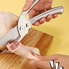 All Steel Integrated Multifunctional Fish Pattern Handle Powerful Kitchen Chicken Bone Scissors Detachable Sharp Cutter for Home 3