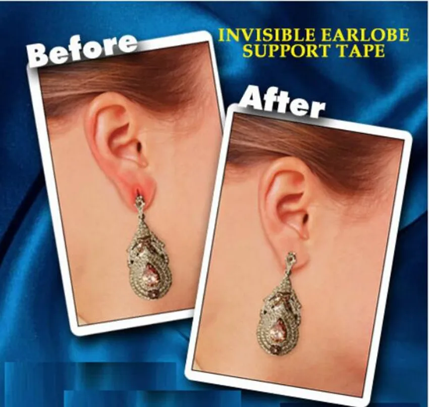Ear Care Patches 120pcs Ear Care Invisible Ear Lift Sticker Earrings Stabilizers Earlobes Protective Patches Earrings Support Patches