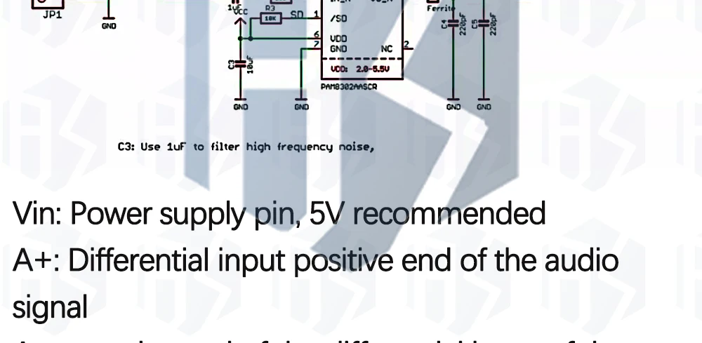1~10PCS EGBO PAM8302A CJMCU-832 PAM8302 2,5W Einkanal-Verstärkerplatine Klasse D Modul Entwicklungsplatine Audio-Leistungsverstärker – Detail 38