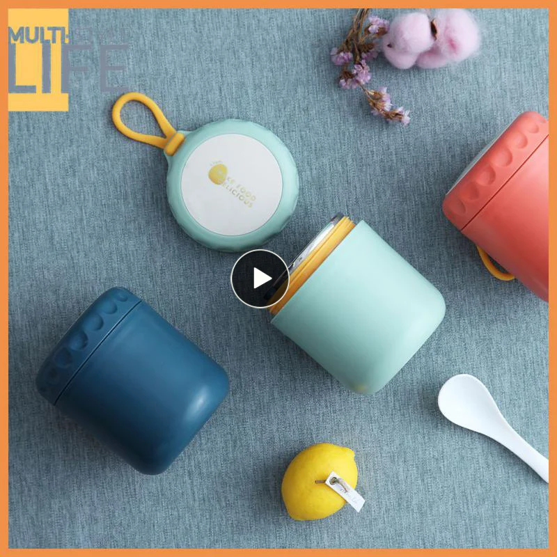 600ML Stainless Steel Lunch Box Hot Food Flask Soup Storage Vacuum Thermal  Jar Thermos Containers Bento Lunch Box for Kids - AliExpress