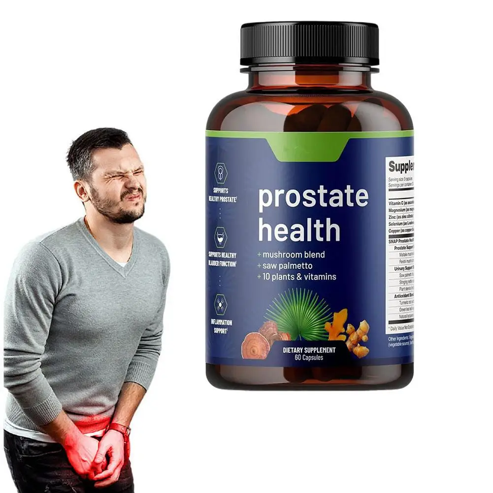 Saw Palmetto Prostate Capsules-Urinary Tract Health, Frequent Urination, Hair Growth, Bladder Support For Men's Prostate Health