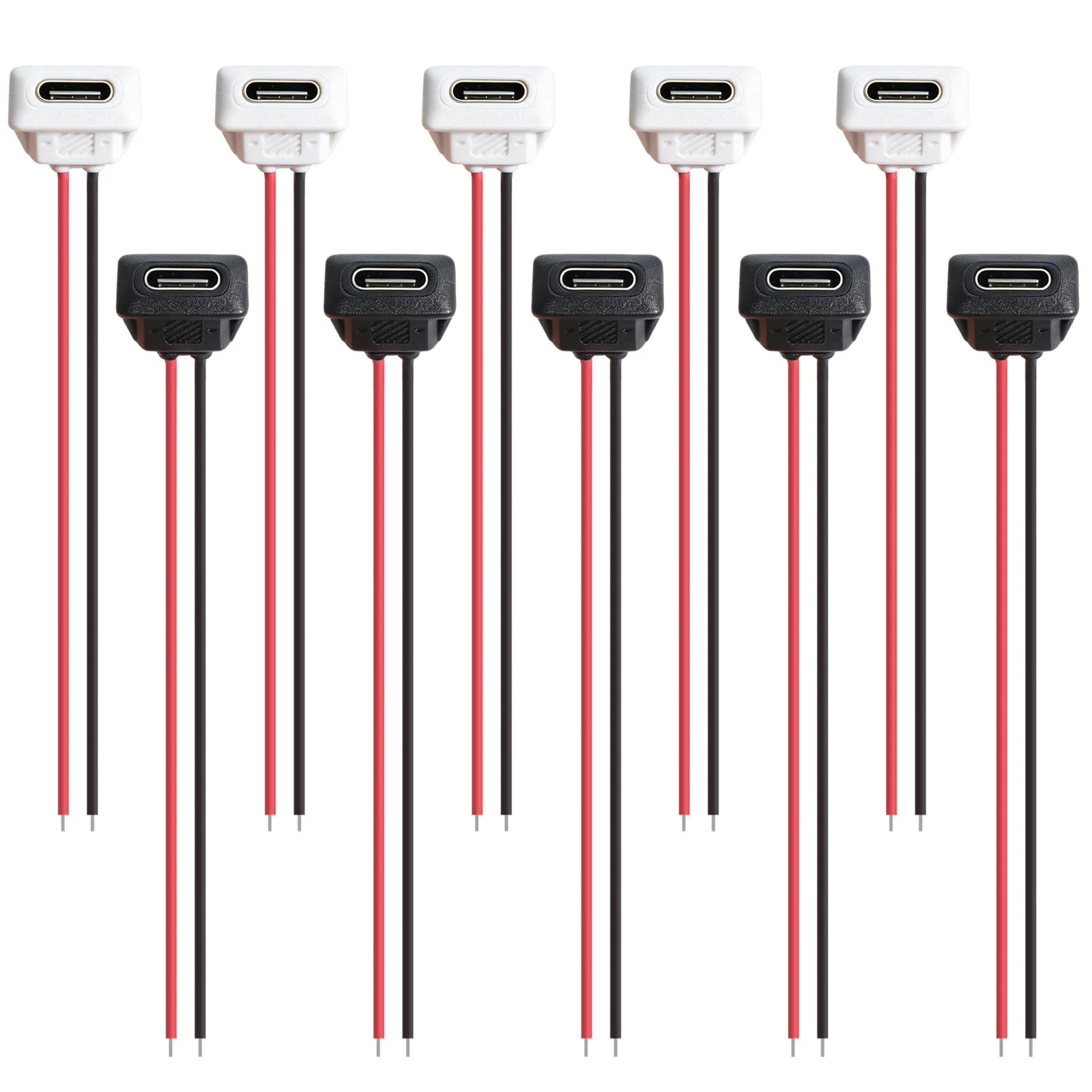 5/10 stücke Typ-C Weibliche Chassis Stecker USB C Weibliche Chassis Direkt Crimp Jack Weibliche Lade Port verlängerung Power Kabel