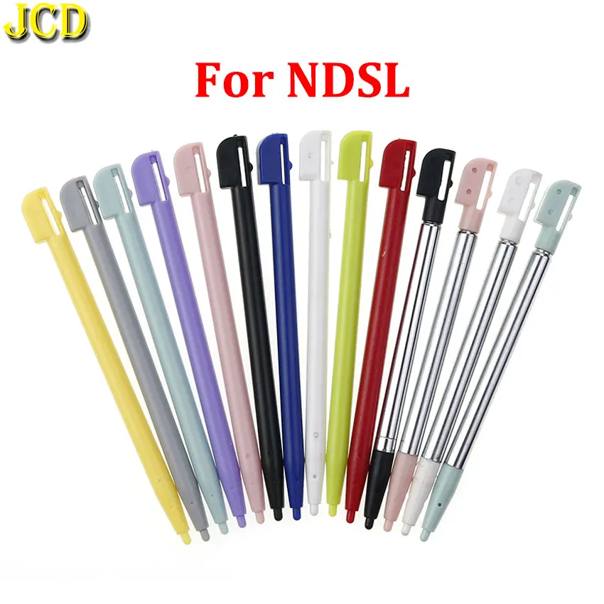 10pcs Metal Adjustable Extendable & Plastic Game Video Touch Stylus Pen For NDS Lite DSL NDSL