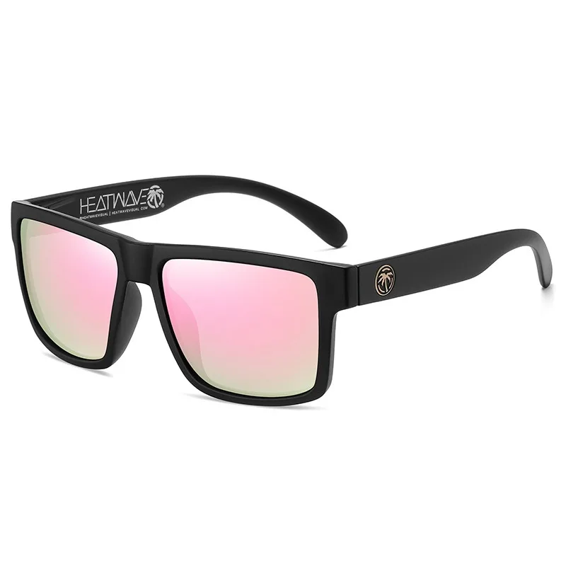Square Men's Polarized Heat wave Sunglasses Outdoors Lifestyle Coating Sun Glasses UV400 With Box polarized sunglasses