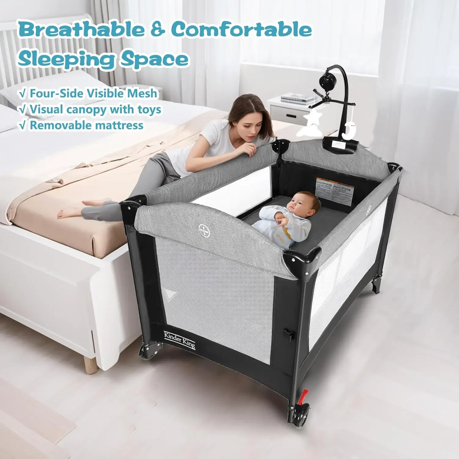 4-in-1 Portable Nursery Center 6
