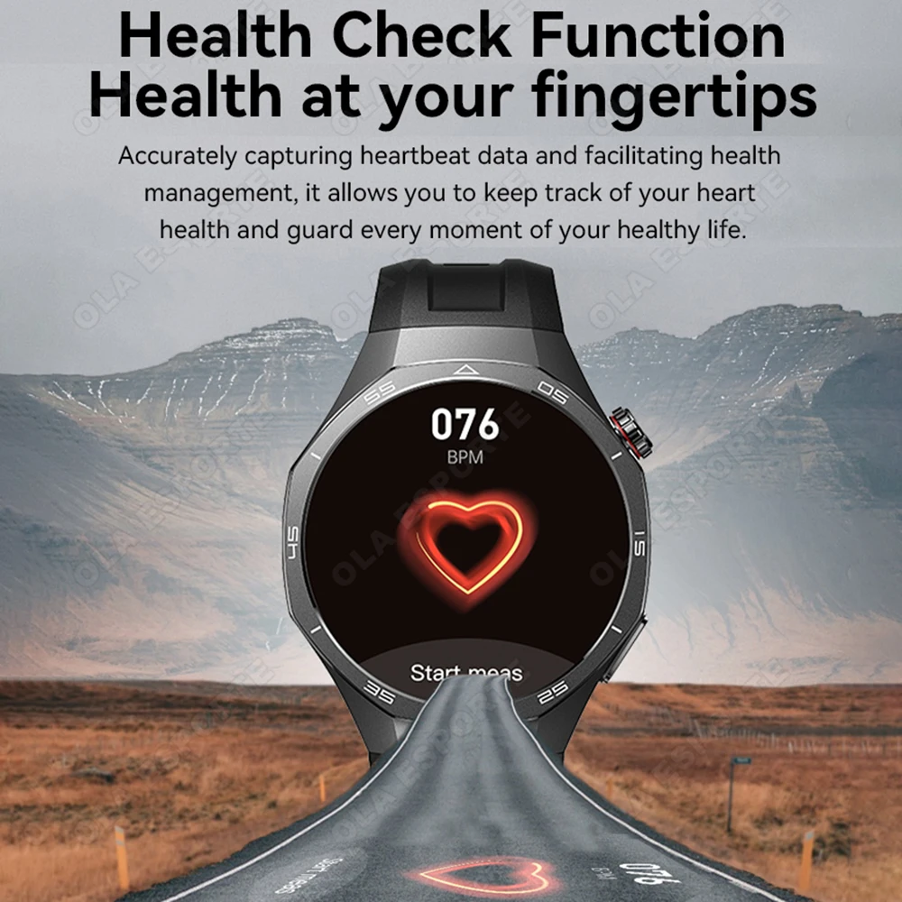 2026 New Smart Watch 5 Pro Men HD AMOLED Screen GPS Heart rate Bluetooth Call IP68 Waterproof Man Smartwatch Holiday Gifts HW12 4