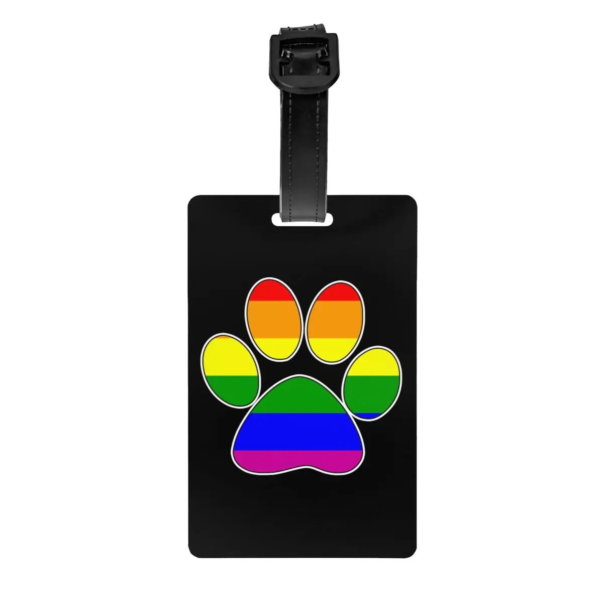 

LGBT Pride Gay Paw Luggage Tag Travel Bag Suitcase Privacy Cover ID Label