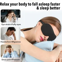 3D Sleep Mask Blindfold Sleeping Aid Soft Memory Foam Eye mask for Sleeping Travel Blockout Light Slaapmasker Eye Cover 4