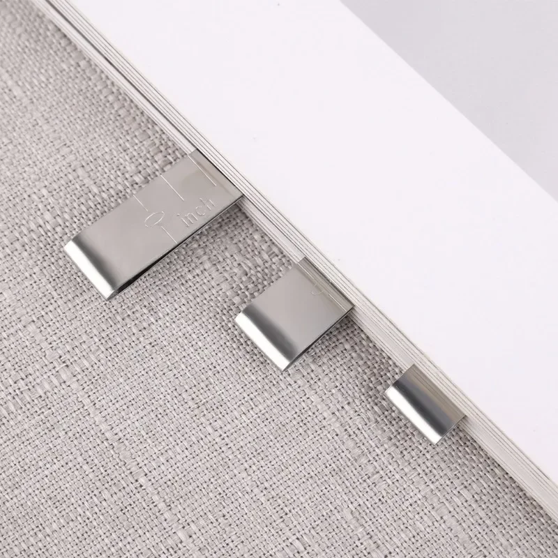 10/1PCS Metal Sewing Clips Stainless Steel Hemming Ruler 3 Inches Clip for Fabric Measuring Quilting DIY Sewing Accessories sewing clips garment clips