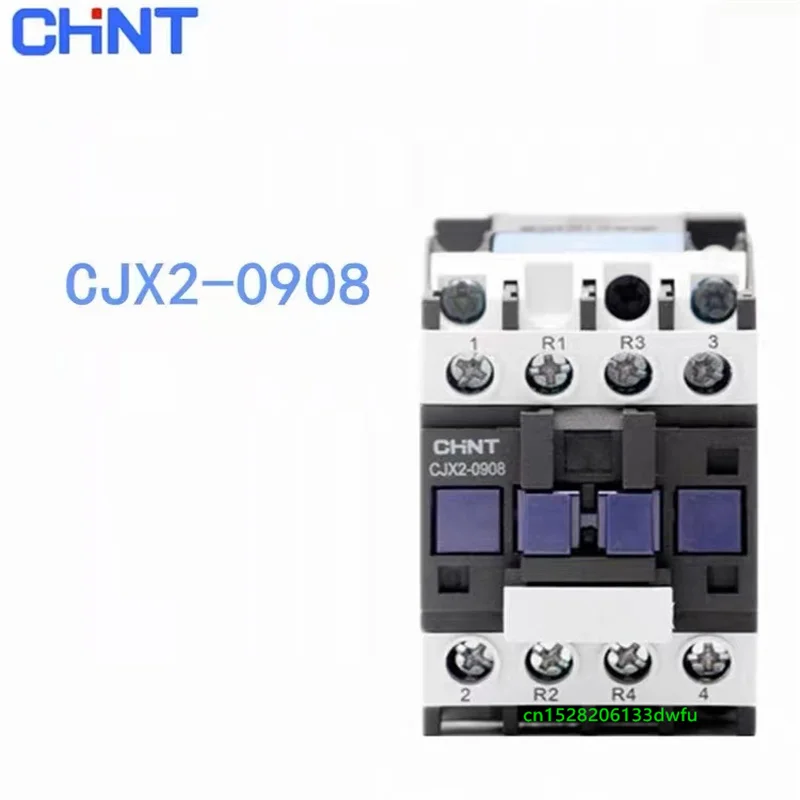 

CHINT CJX2-0908 2NO 2NC 9A LC1D AC Contactor DIN Rail Mount Electric Power Contactor AC 220V 110V 380V 24V 36V 48V